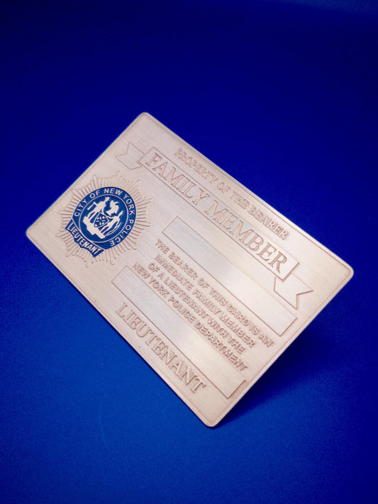 Gold LBA Family Member Card – NYPD Lieutenant