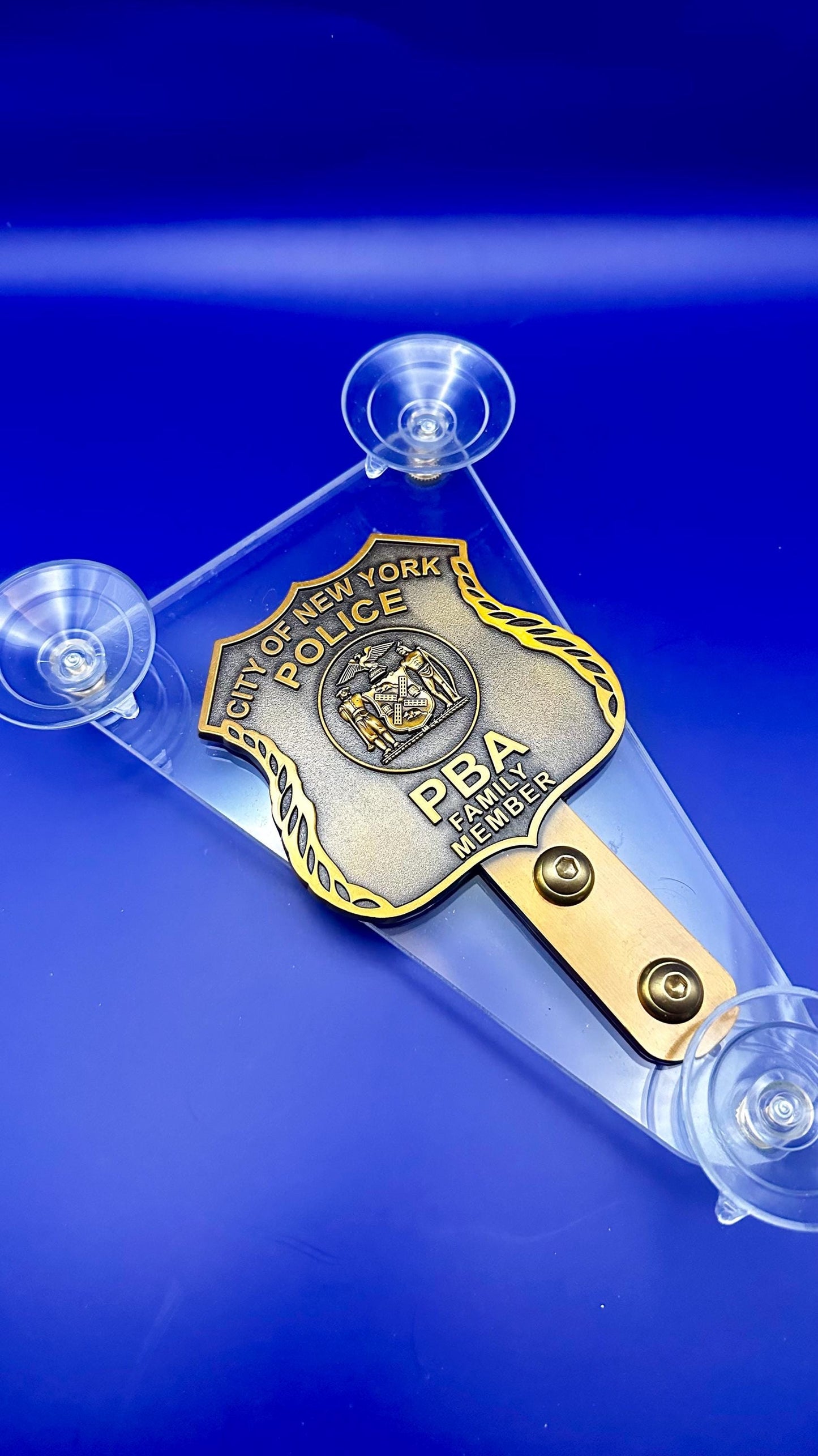Windshield Badge PBA City of New York Police