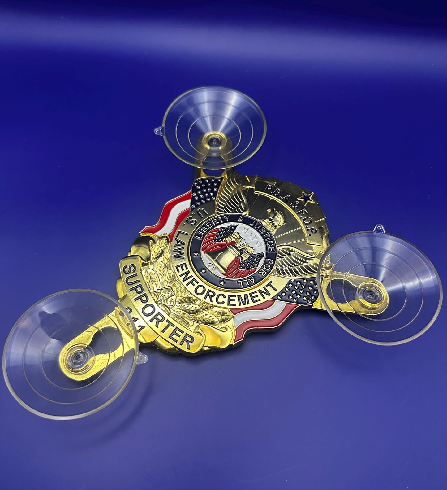 Windshield Badge FOP and PBA supporter