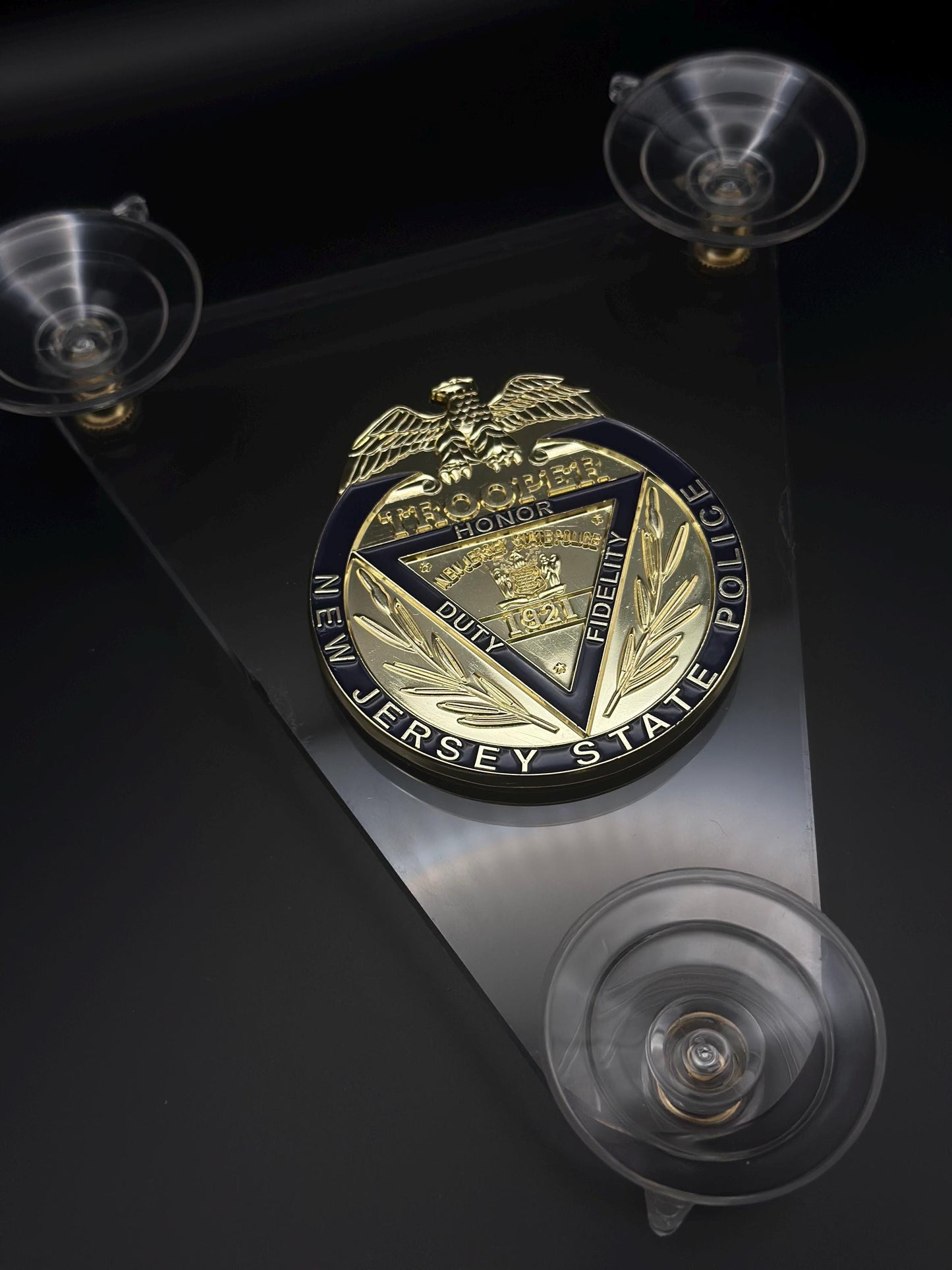 New Jersey State Police Badge Set