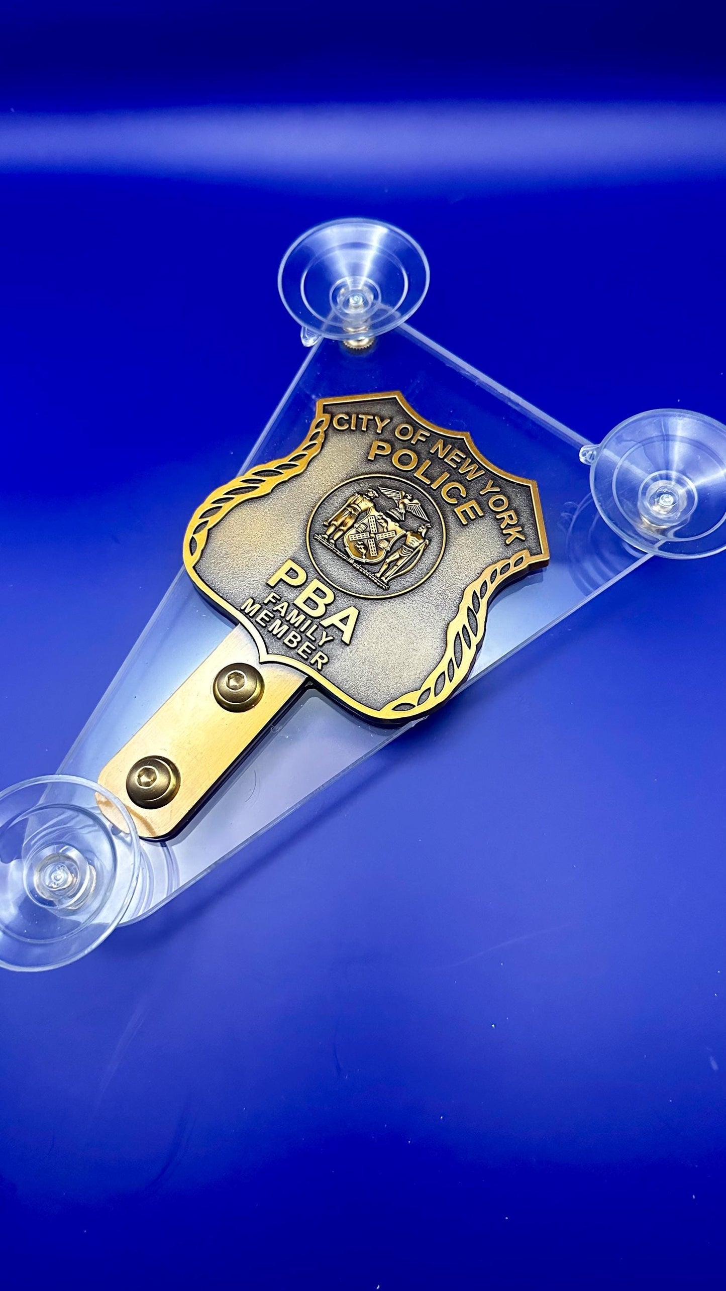 Windshield Badge PBA City of New York Police