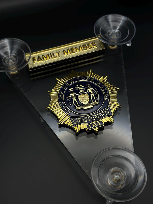 Windshield badge Lieutenant Family Member set