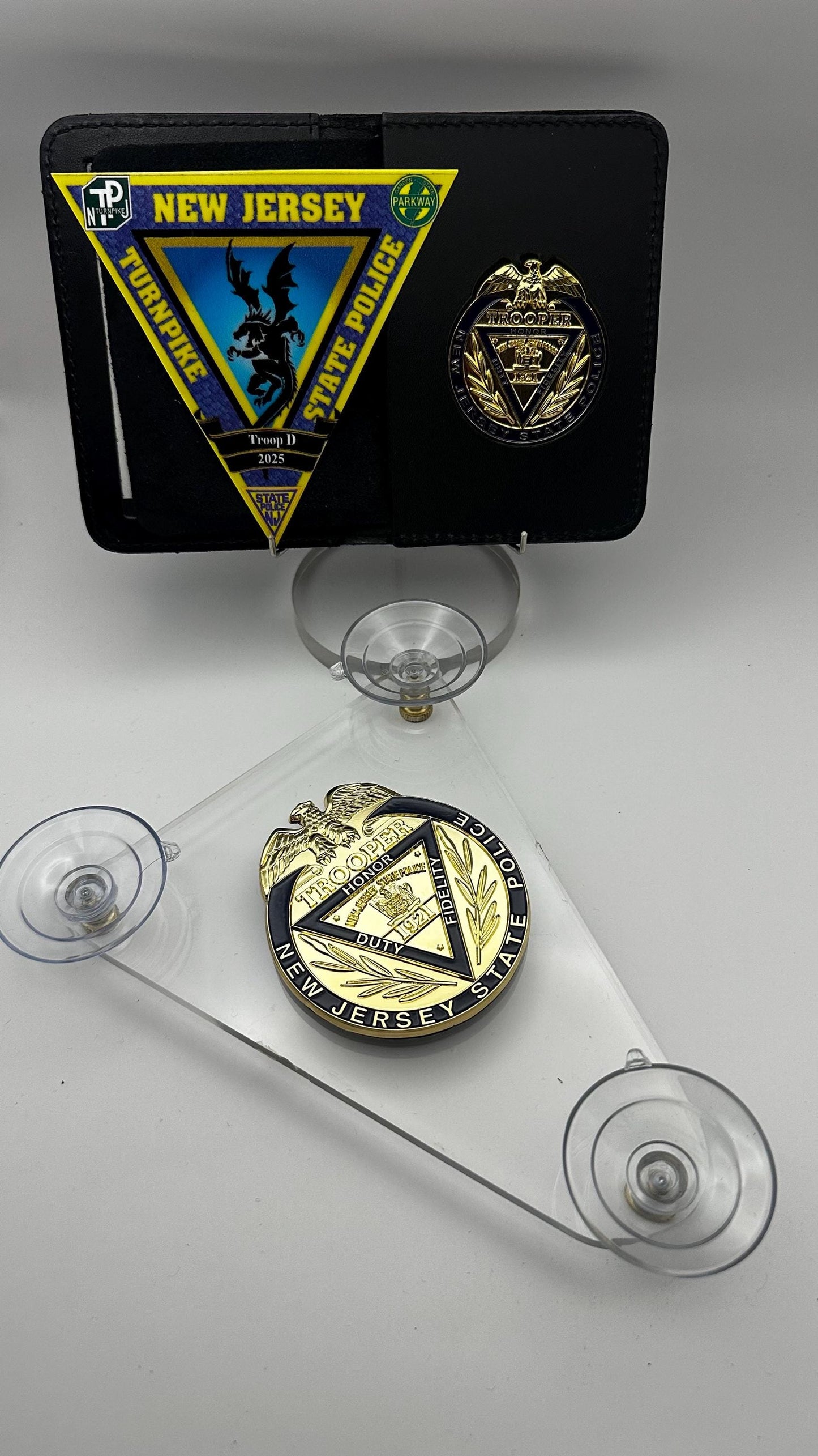 New Jersey State Police Badge Set