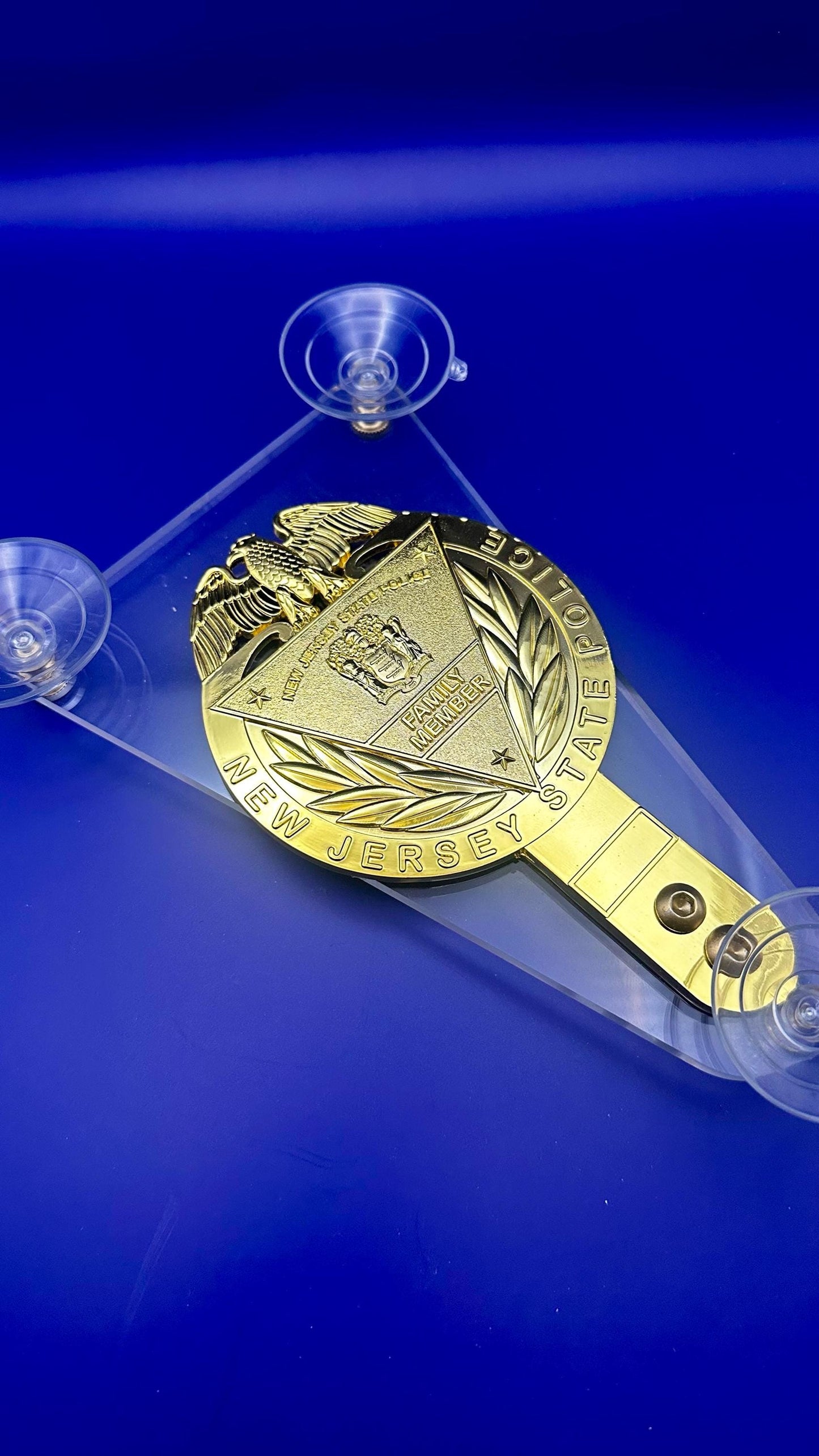 Windshield badge NJ state Police family member