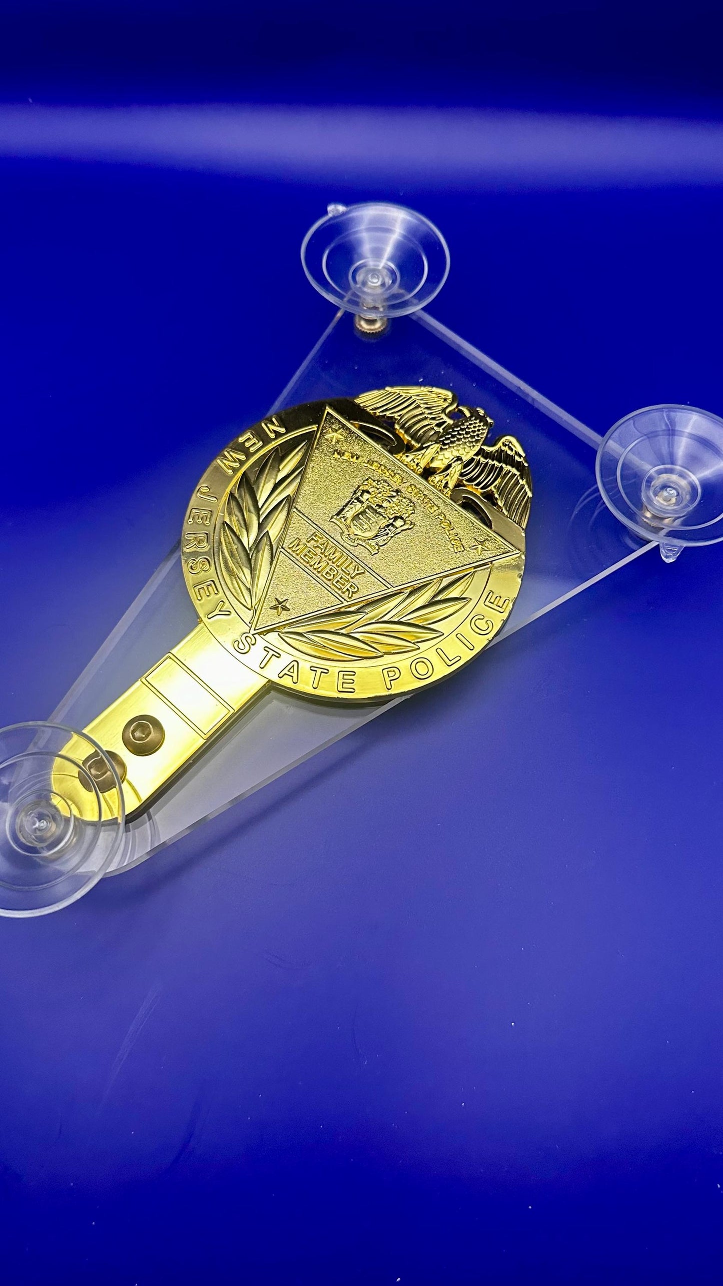 Windshield badge NJ state Police family member