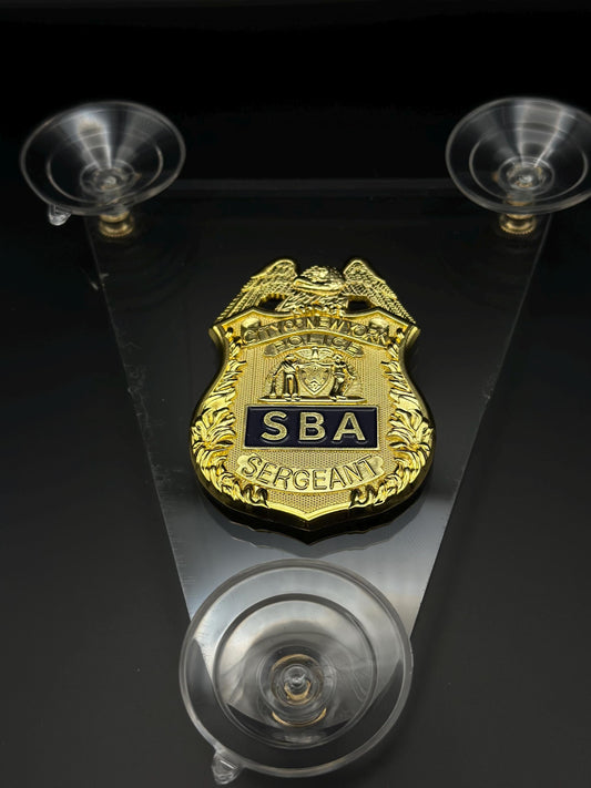 Windshield badge SBA NYPD with SBA official wallet