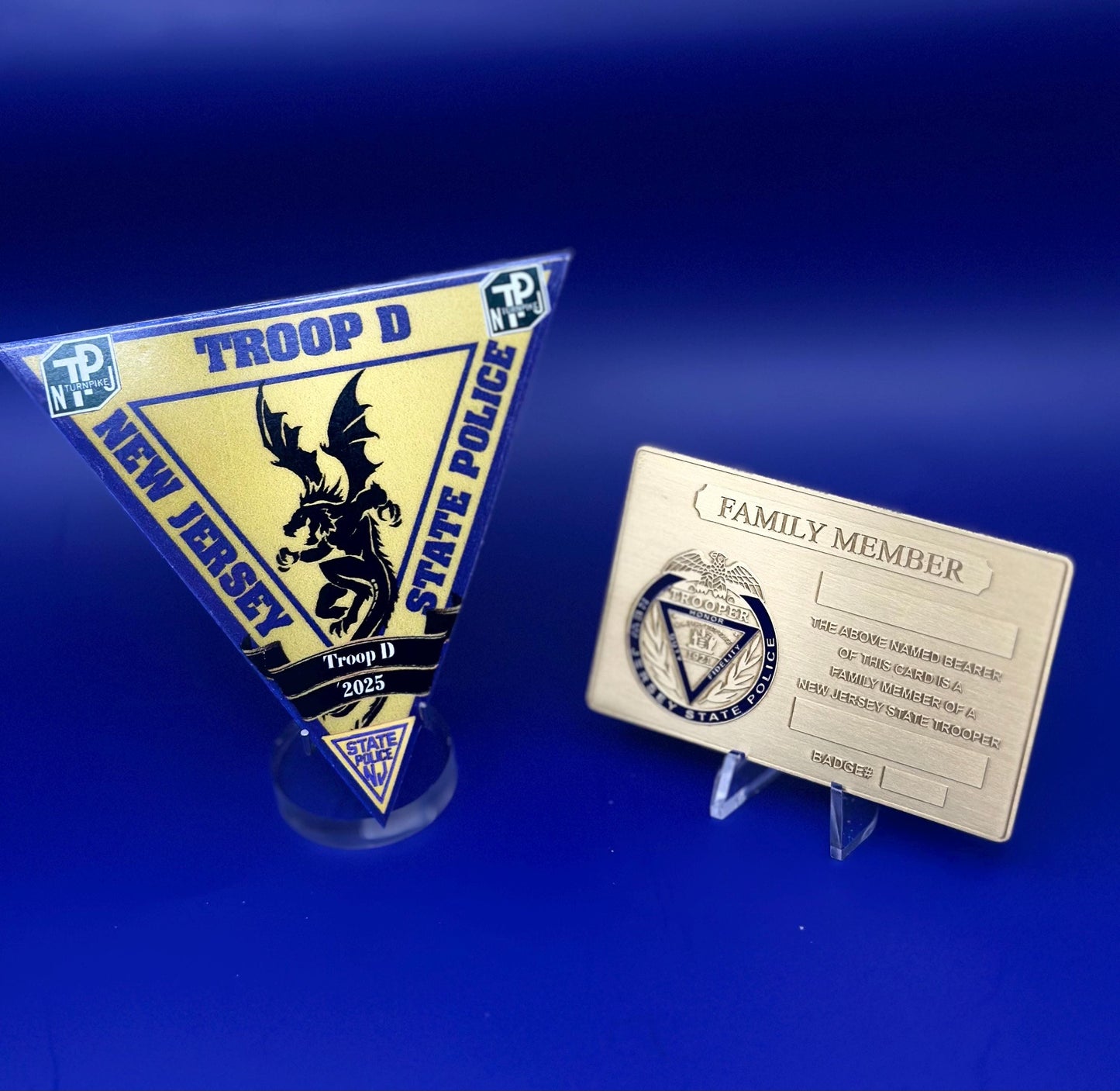 New Family Member Card – New Jersey State Police Trooper blank