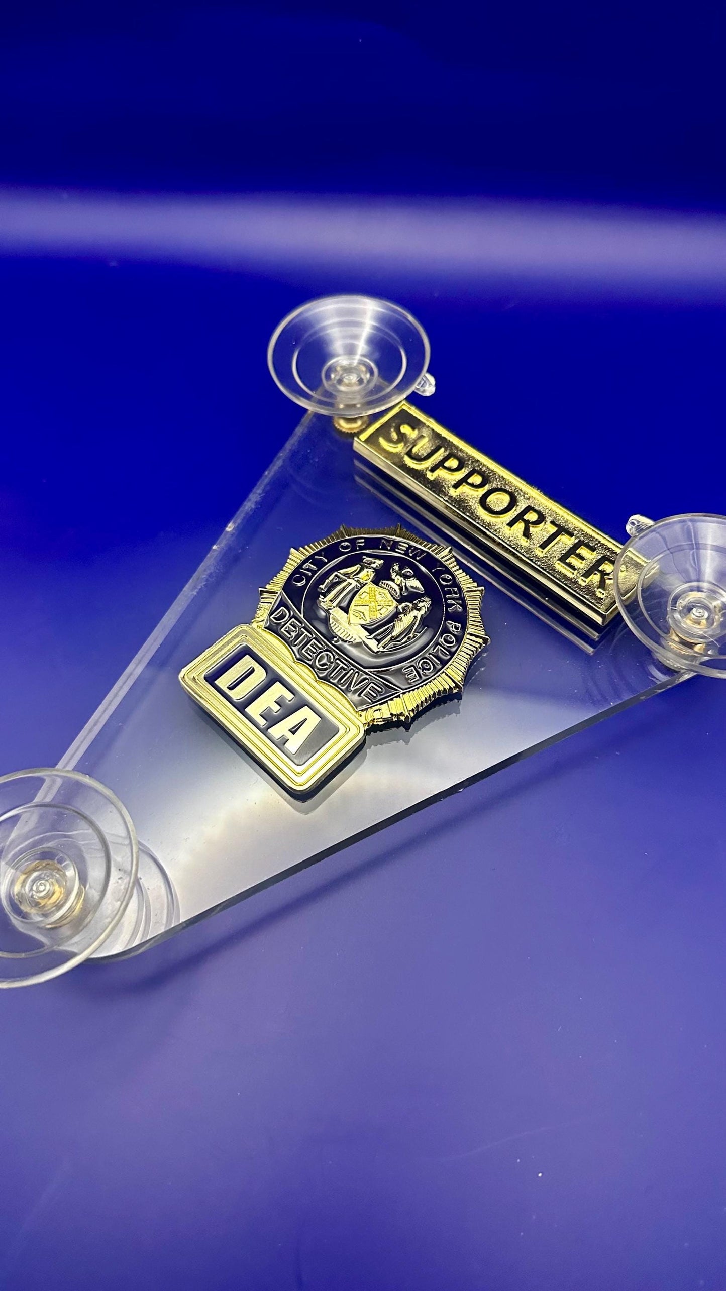 Windshield badge DEA Supporter