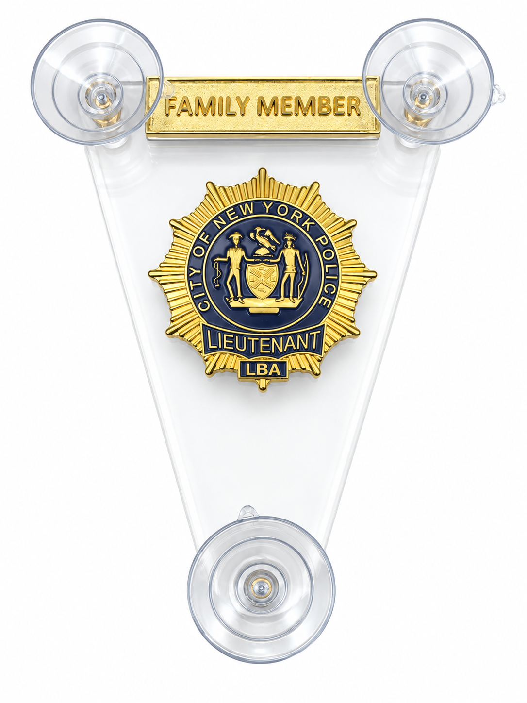 NYPD LBA Family Member Windshield badge