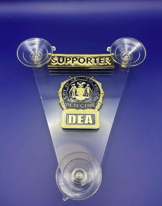 Windshield badge DEA Supporter
