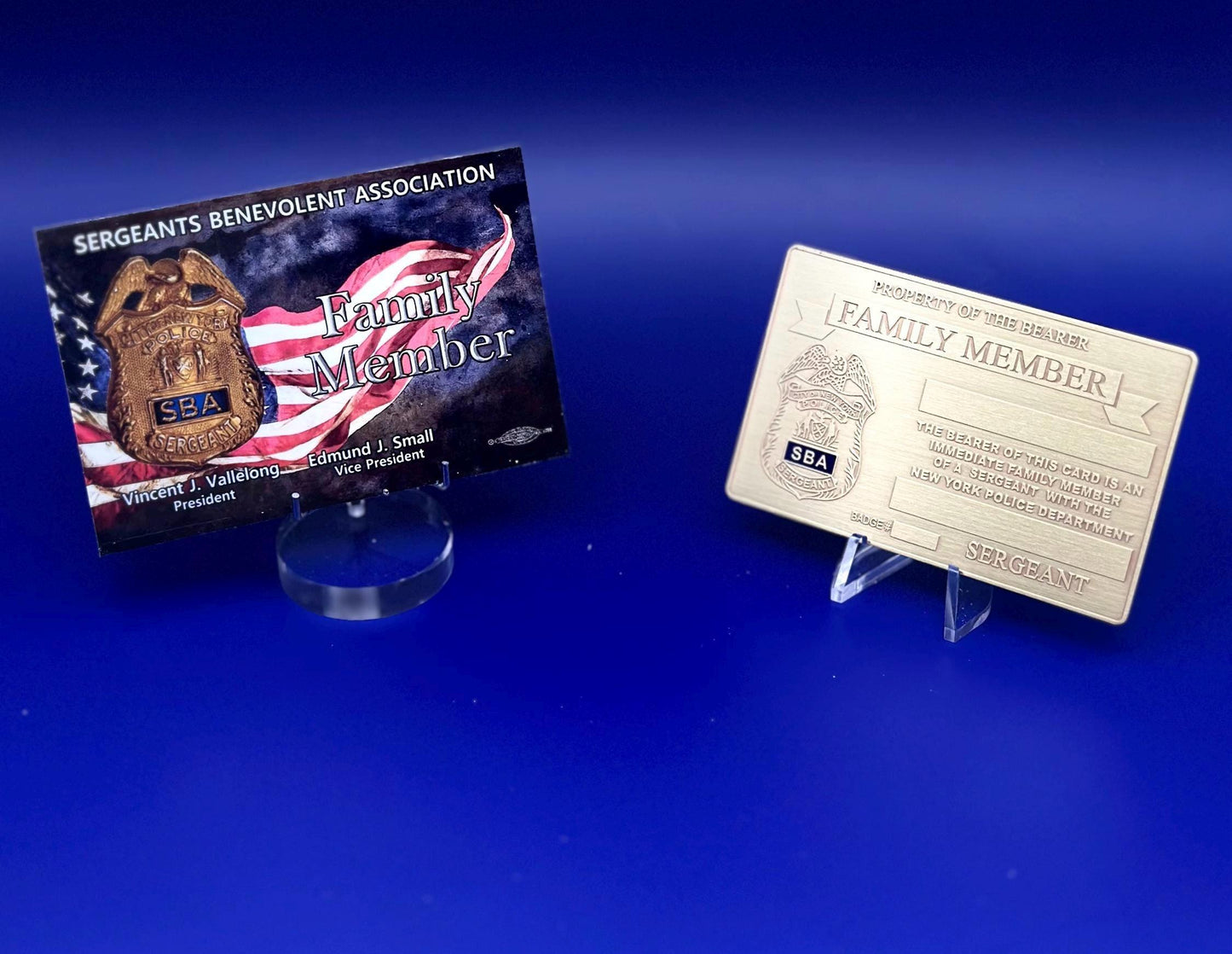 1 lifetime New Gold Metal card for SBA officer’s family members