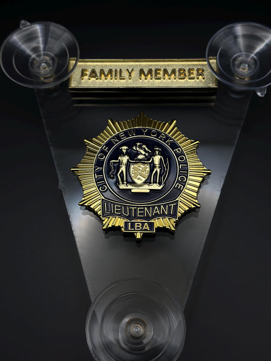 Windshield badge Lieutenant Family Member set