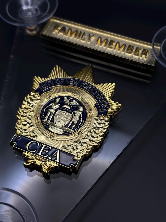 Windshield badge NYPD CEA Family Member