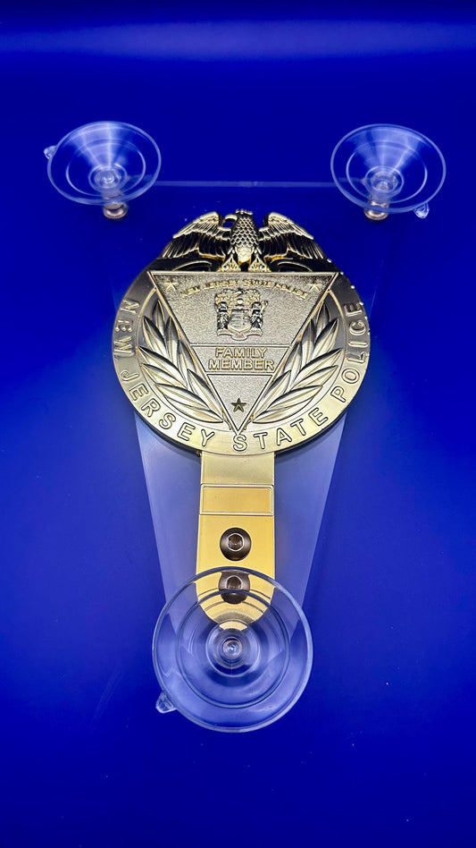 Windshield badge NJ state Police family member