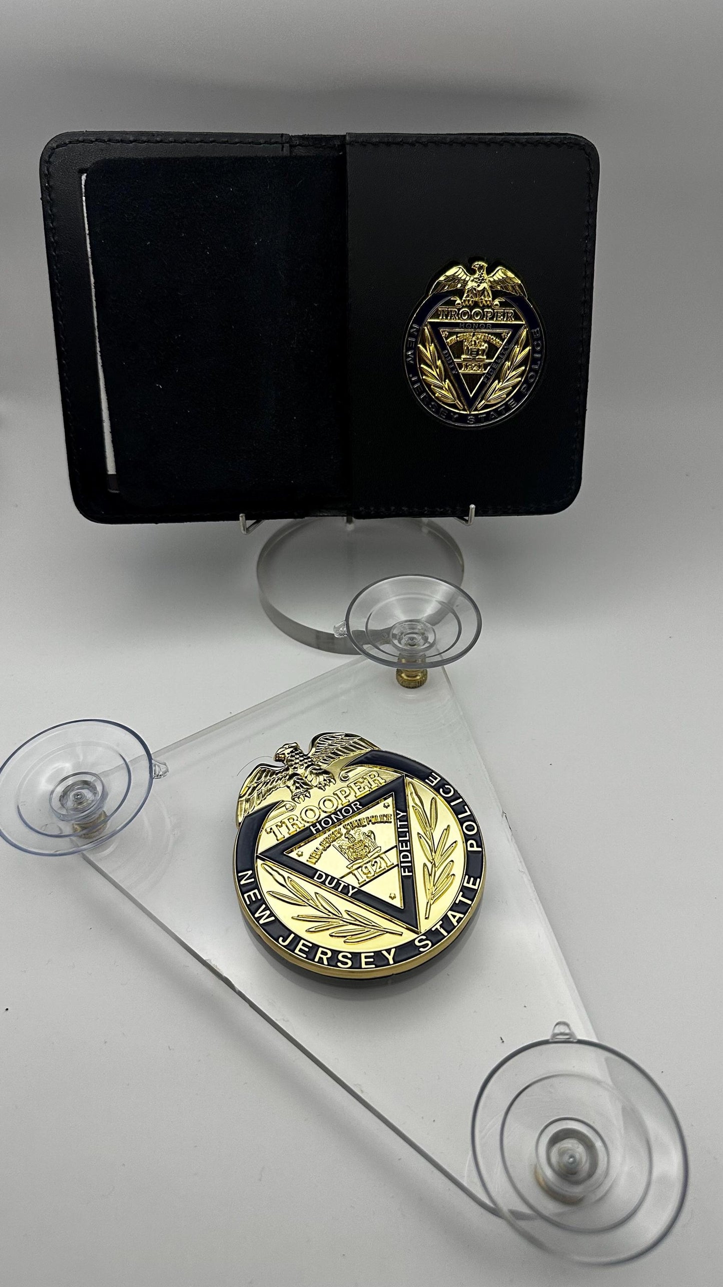 New Jersey State Police Badge Set